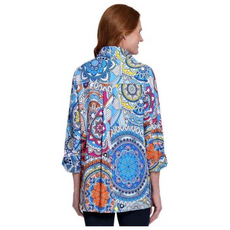 Ali Miles Woven Print Tunic (A25621BM) - Image 2