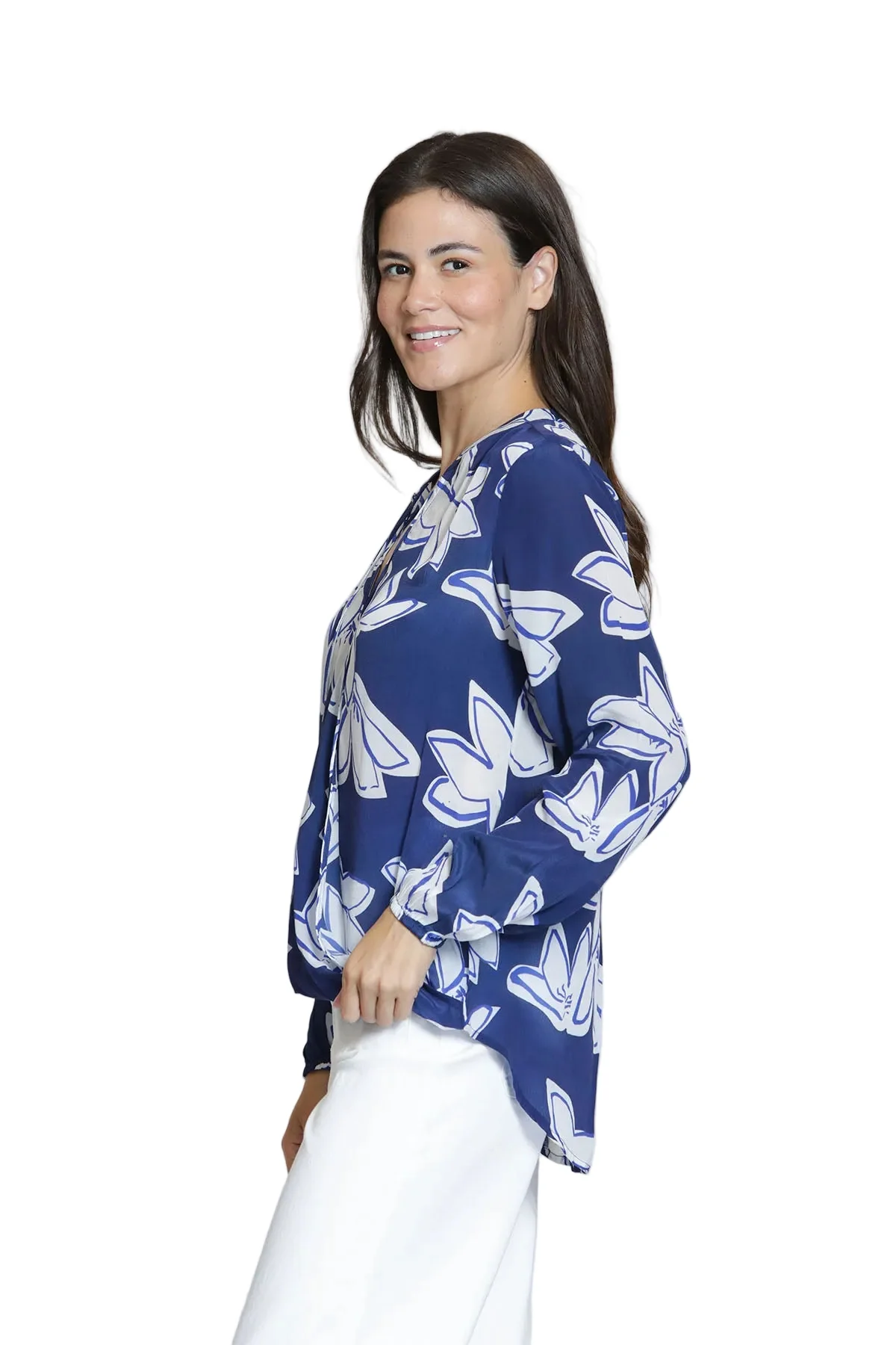 APNY Crossover Top With Tassel (Dark Blue )(B-57P/C599D/NC) - Image 3