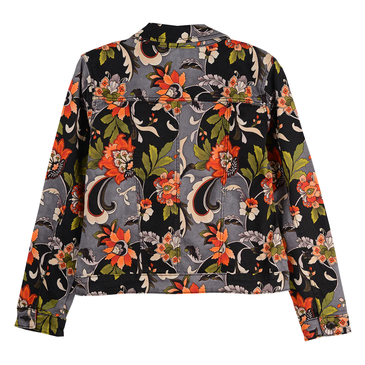 APNY Grey Print Demin Jacket - Image 2