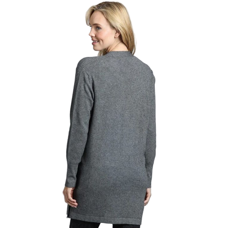 APNY Heather Grey Knit Cardigan - Image 2