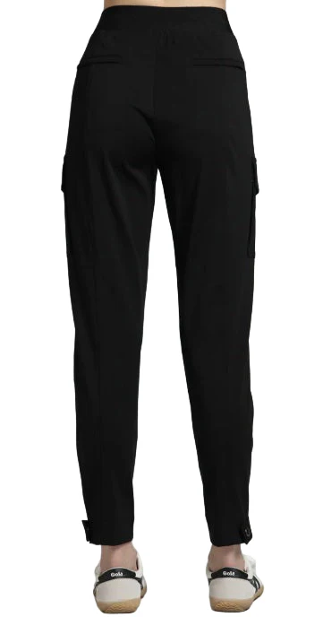APNY Ponte Pull On Cargo Black Pant (E17) - Image 2