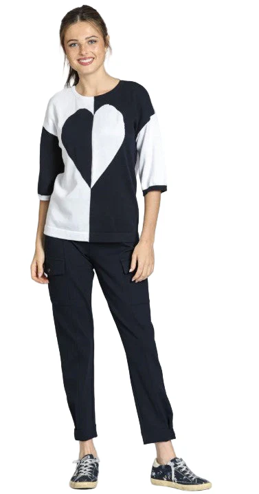 APNY Ponte Pull On Cargo Black Pant (E17) - Image 3
