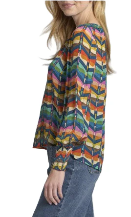 APNY Pull Over Chevron Print Top (T18P/C-078D/NC) - Image 4