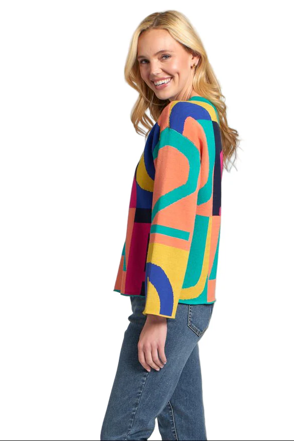 APNY Multi Color Graphic Graffiti Pullover - Image 2