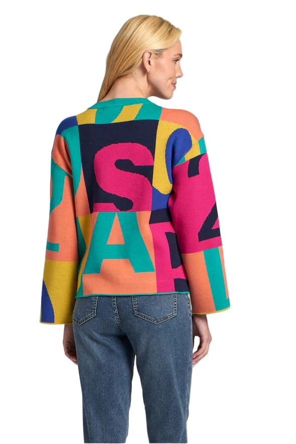 APNY Multi Color Graphic Graffiti Pullover - Image 3