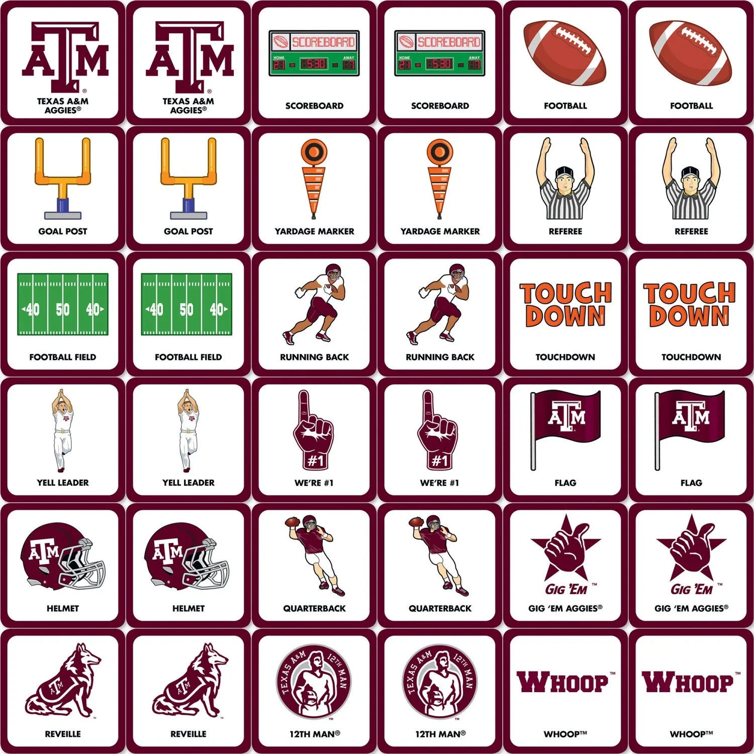 Texas A&M Matching Game (TAM3080.01) - Image 4