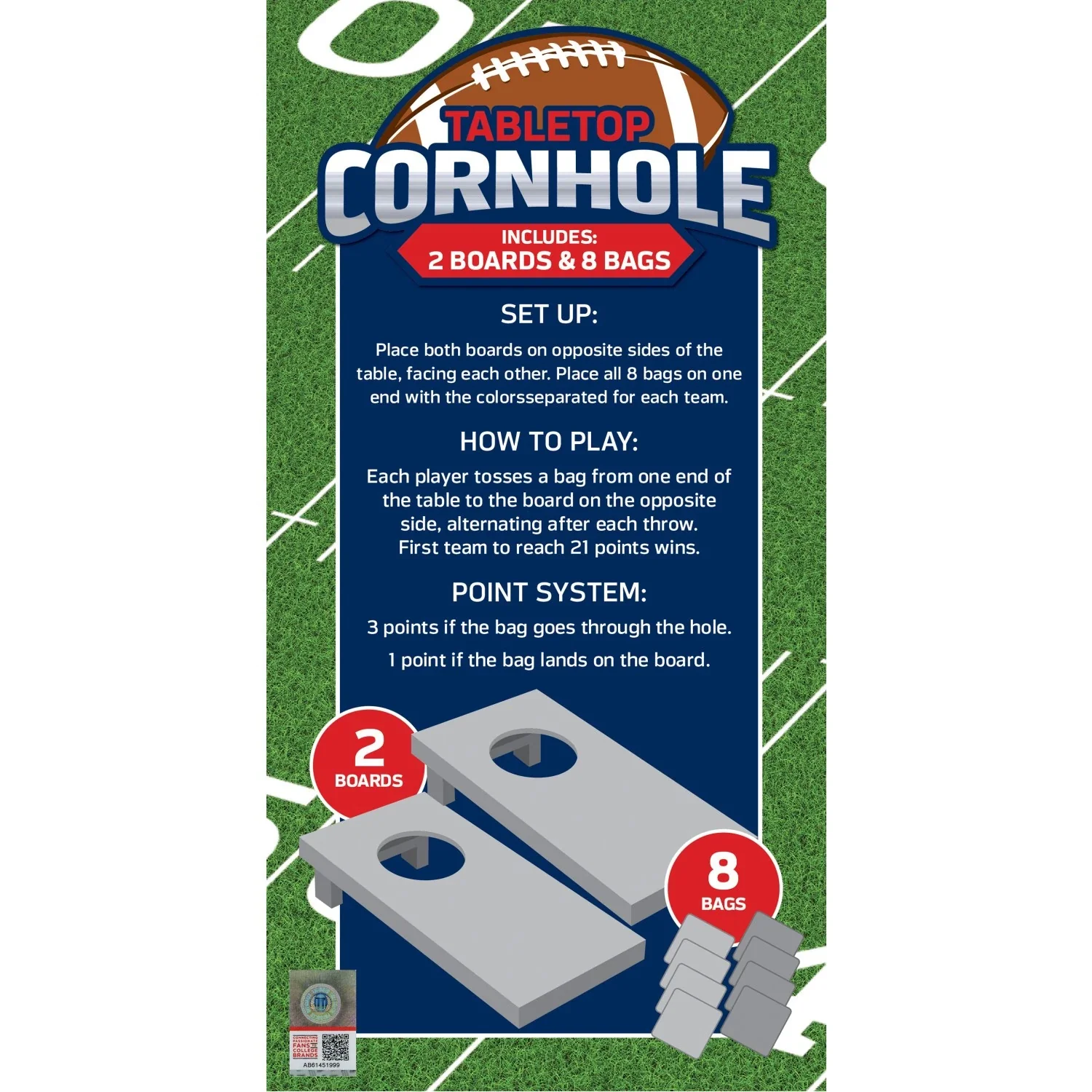 Texas A&M Tabletop Cornhole Game (TAM3600) - Image 3