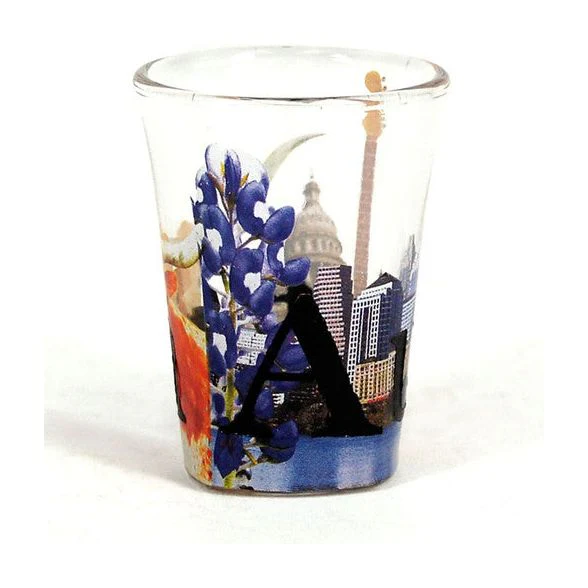 AUSTIN Color Etched Shot Glass - Image 2