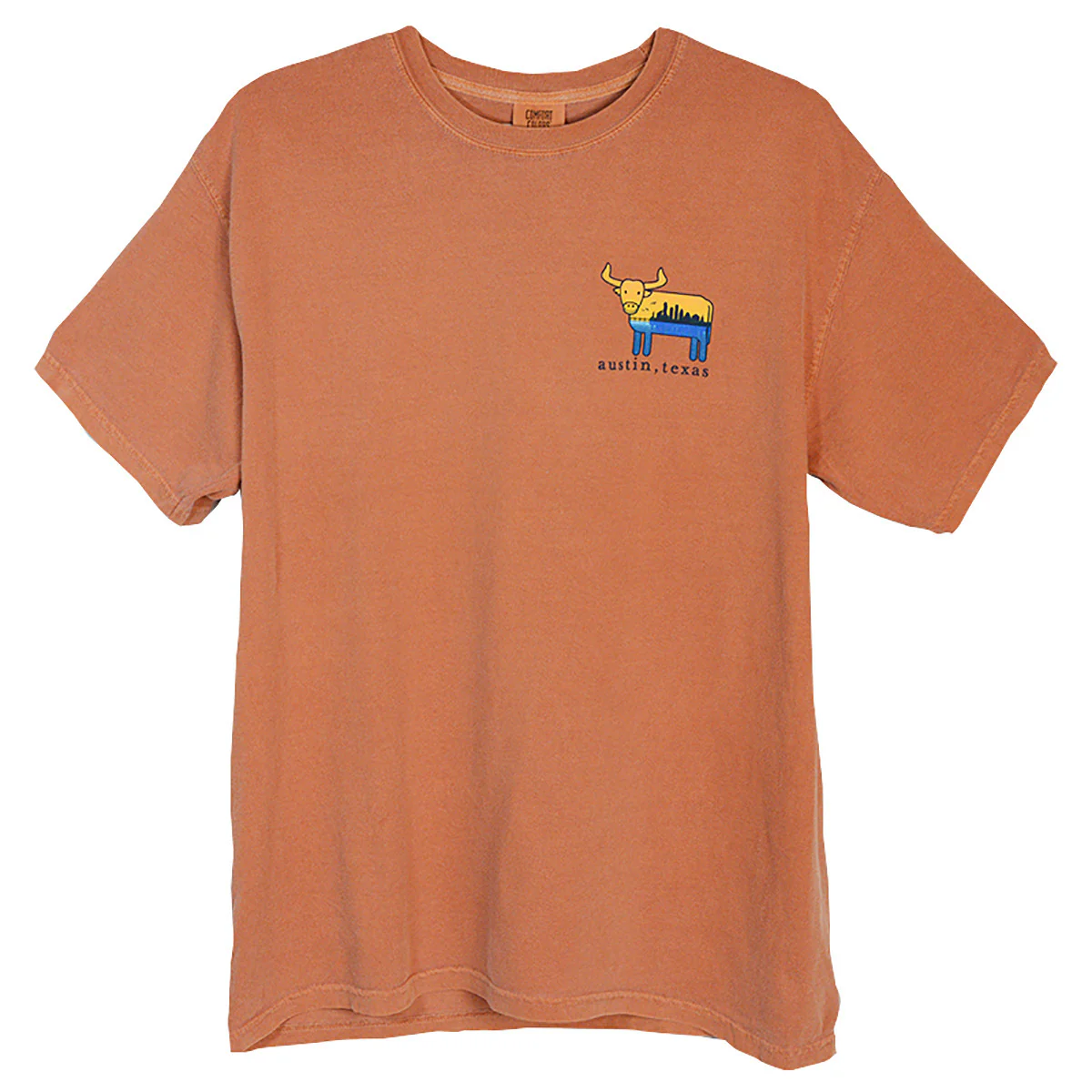 Austin the Hometown Steer Cityscape Tee  (YAM) - Image 2