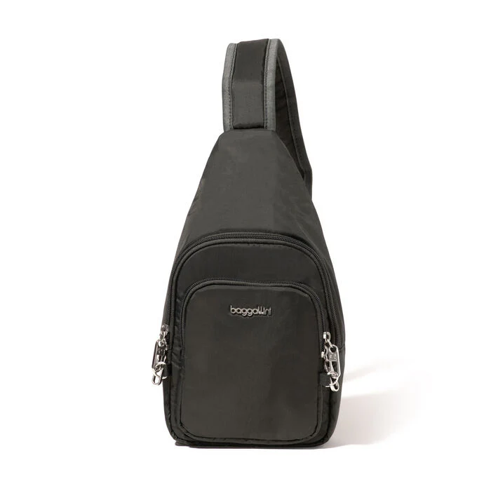 BAGGALLINI Securtex Anti-Theft Zipper Sling (RADS923B0021)(Charcoal)