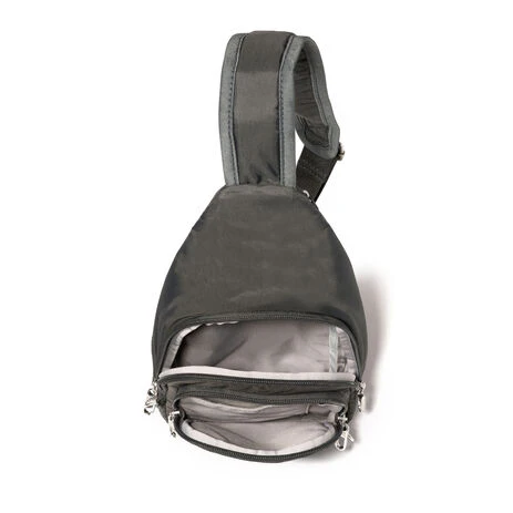 BAGGALLINI Securtex Anti-Theft Zipper Sling (RADS923B0021)(Charcoal) - Image 2