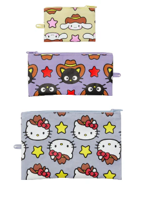 Baggu Flat Pouch Set - Hello Kitty & Friends Western
