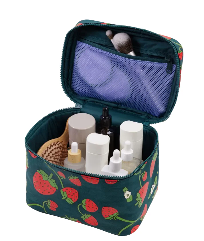 Baggu Large Cosmetic Case - Strawberry Blossom - Image 2