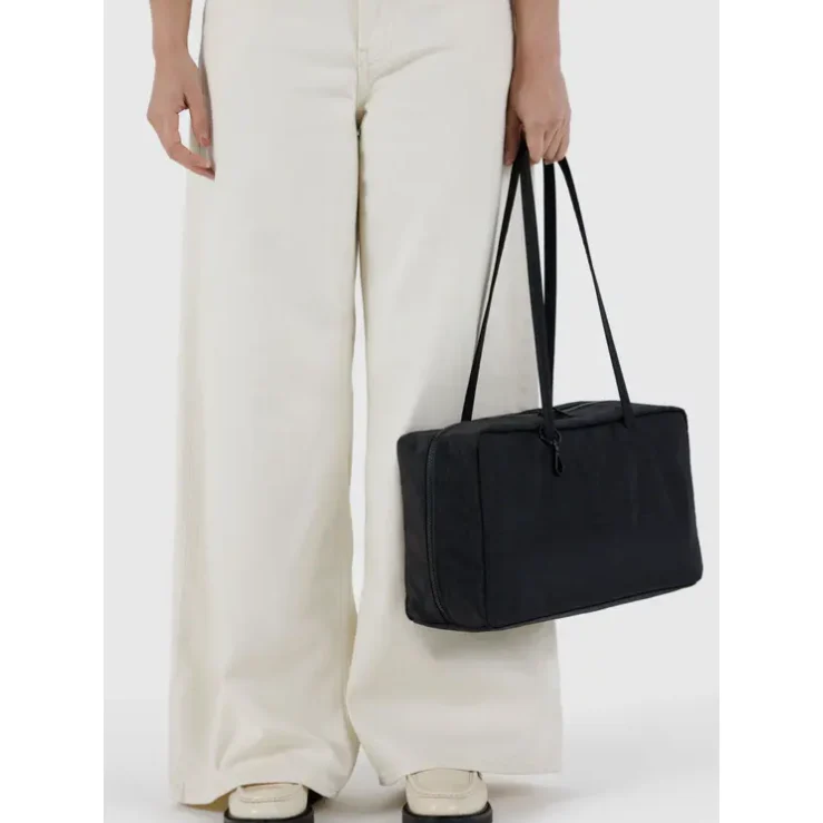 Baggu Medium Nylon Bowler Bag - Black - Image 2