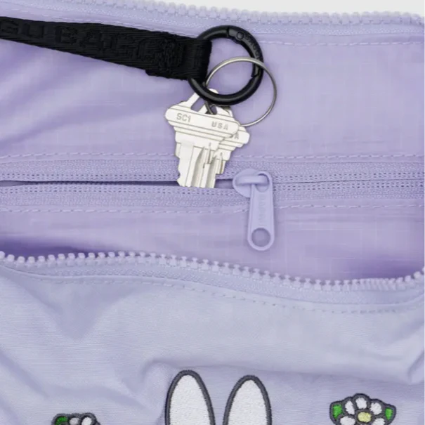 Baggu Medium Nylon Crescent Bag - Embroidered Miffy - Image 3