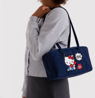 Baggu Nylon Bowler Bag - Embroidered Hello Kitty Phone - Image 2