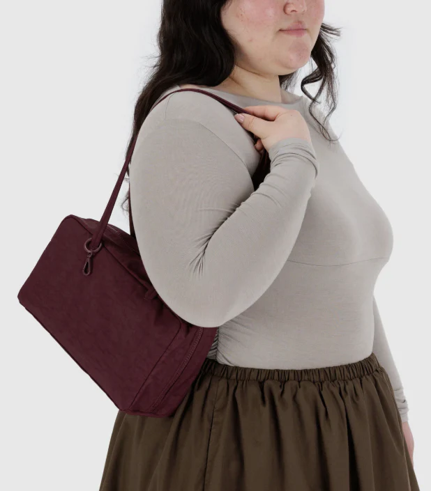Baggu Nylon Bowler Bag - Mahogany - Image 2