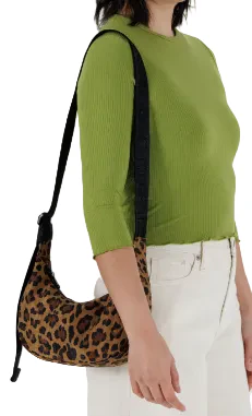 Baggu Small Nylon Crescent Bag - Leopard - Image 2