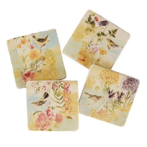 Birds in the Garden Coasters (Set of 4) (RMCSBG) - Image 2