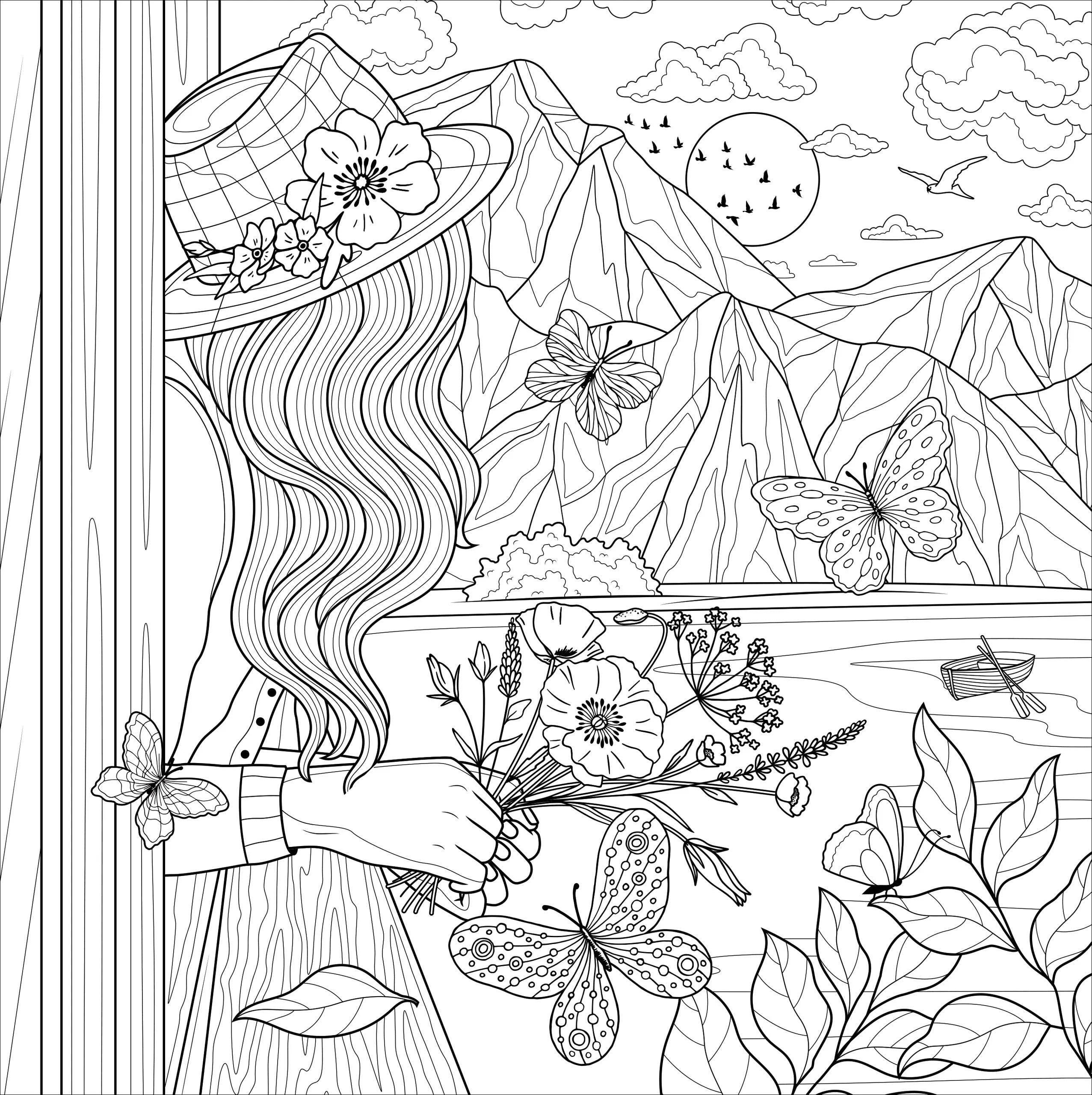 Boho Dreams Adult Coloring Book - Image 6
