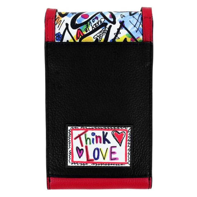 Brighton Art of Love Phone Organizer Crossbody (BLK/MULTI) - Image 4