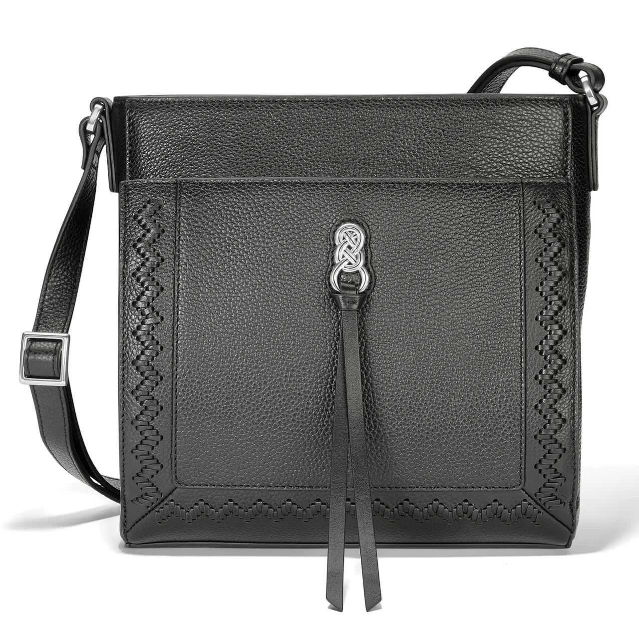 Brighton Astrid Organizer Black Interlok Crossbody Bag