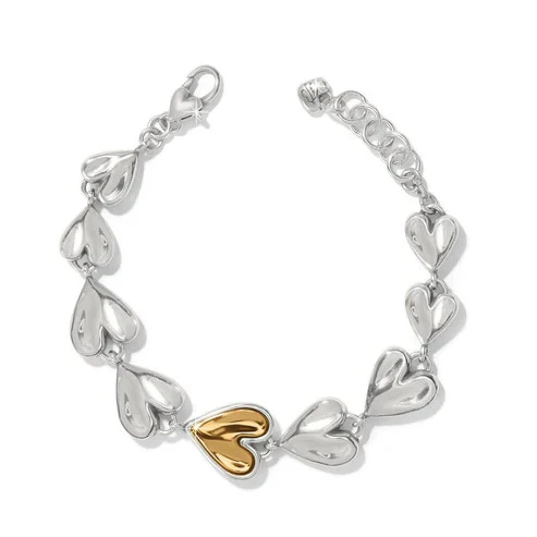 Brighton Cascade Heart Two Tone Bracelet