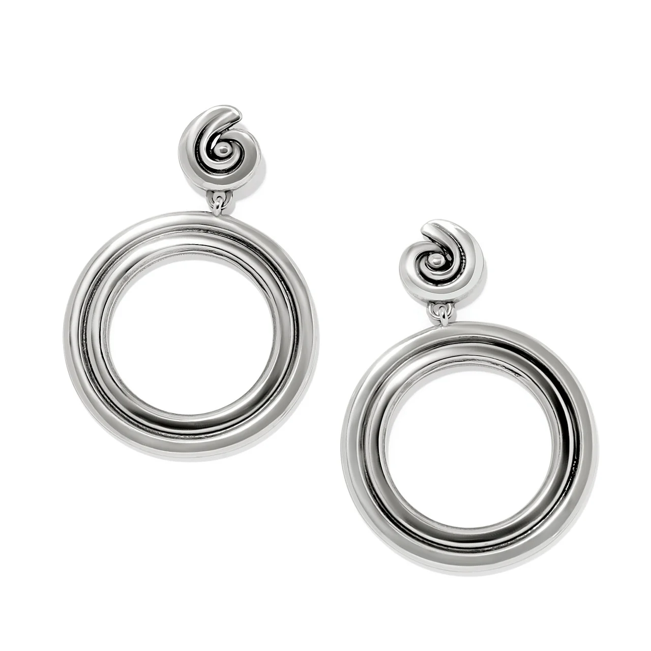 Brighton Contempo Moda Ring Post Drop Earrings (SLV) - Image 2