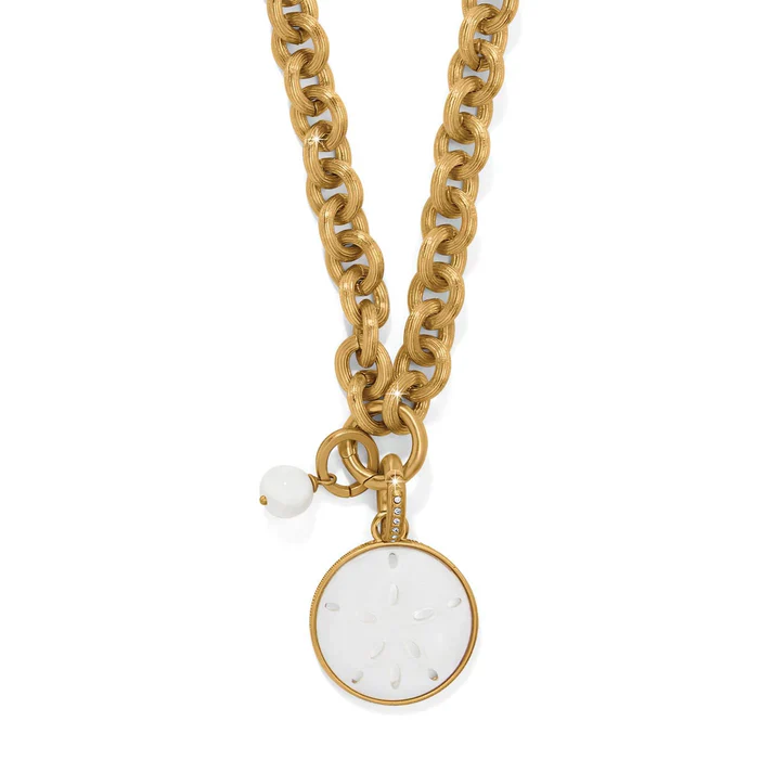 Brighton Del Mar Charm Brushed Gold Necklace - Image 2