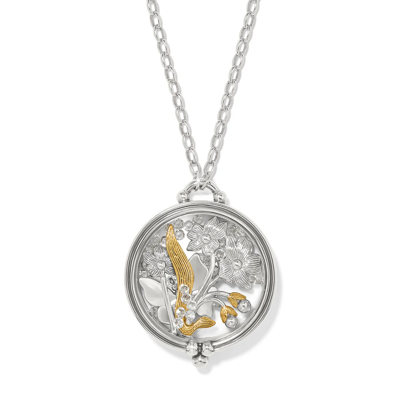 Brighton Everbloom Round Shaker Necklace (SLV/MULTI) - Image 2