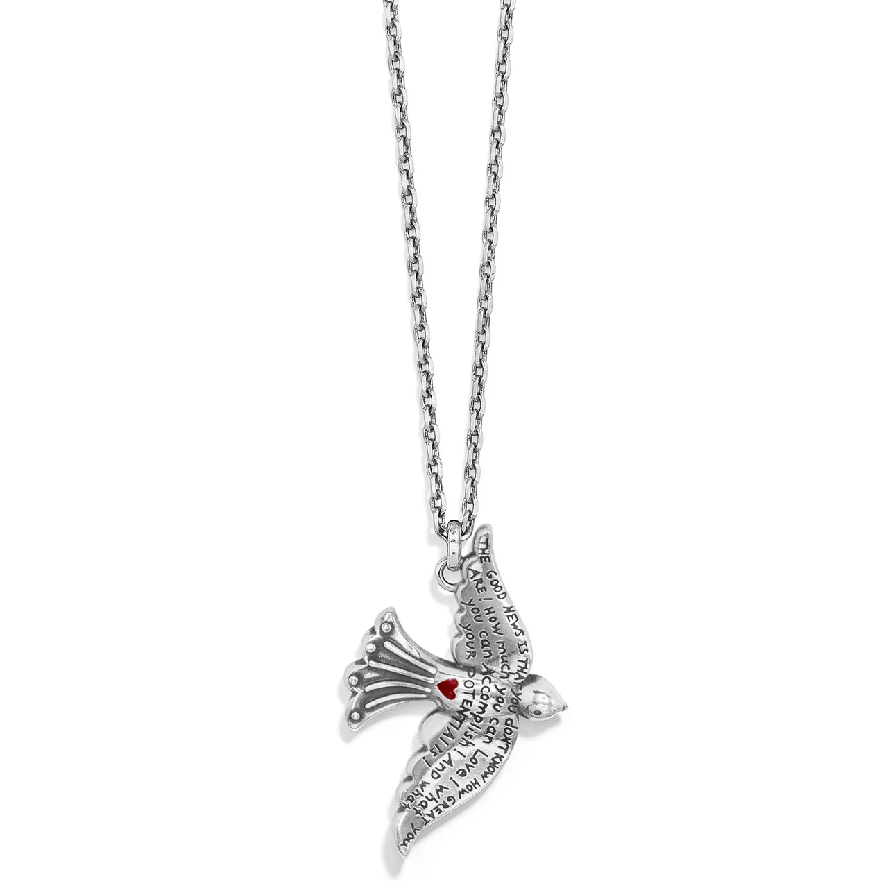 Brighton Fashionista Dove Silver Pendant - Image 2