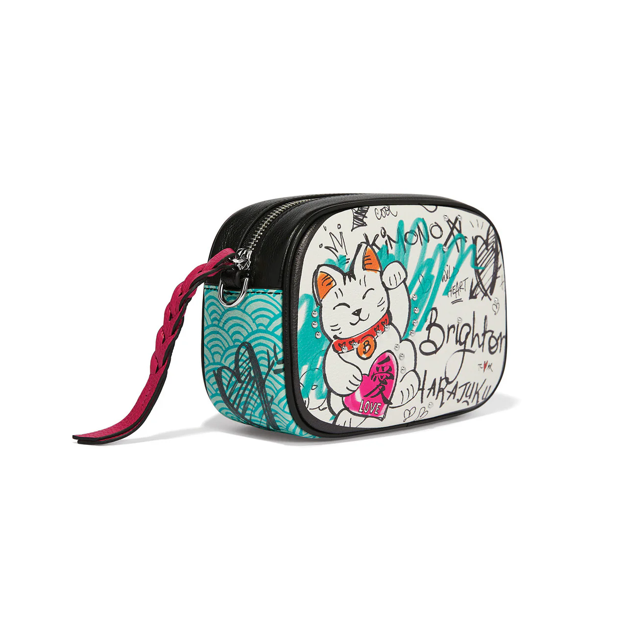 Brighton From Tokyo with Love Mini Crossbody Camera Bag (WHT/MULTI) - Image 3