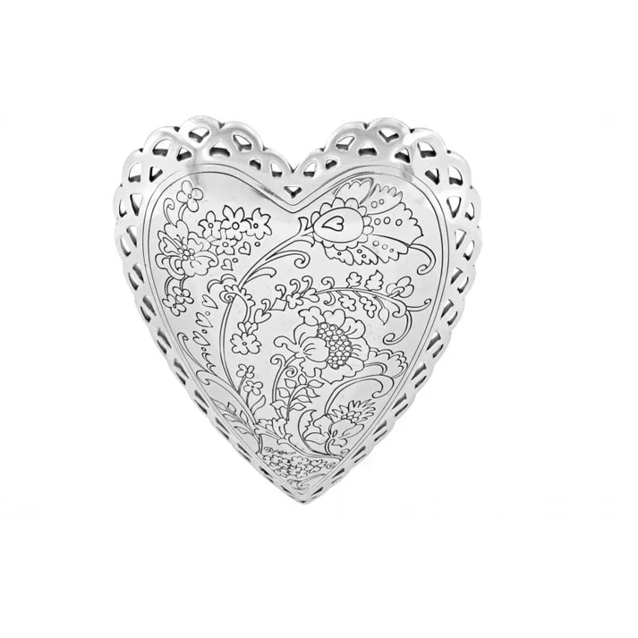 Brighton Garden Heart Silver Trinket Tray - Image 2