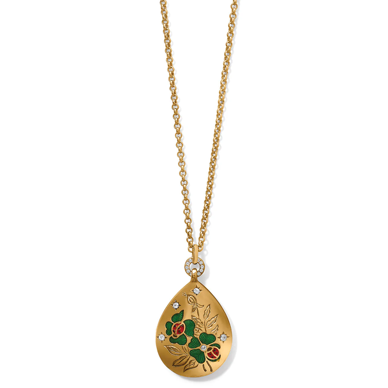 Brighton Garden's Splendor Ladybug Gold Necklace