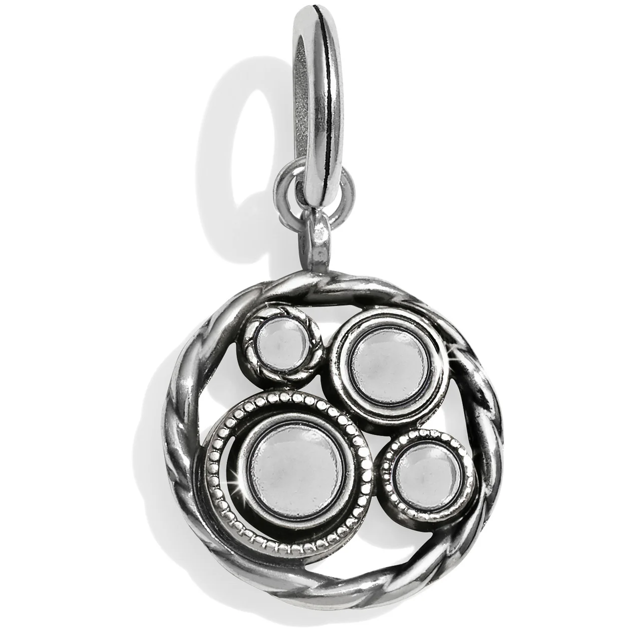 Brighton Halo Round Charm (SLV/MULTI) - Image 2