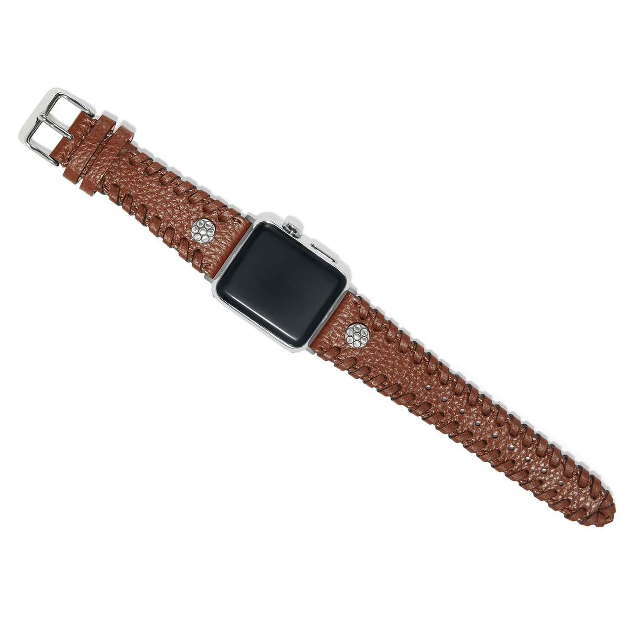 Brighton Harlow Laced Bourbon Leather Watch Band