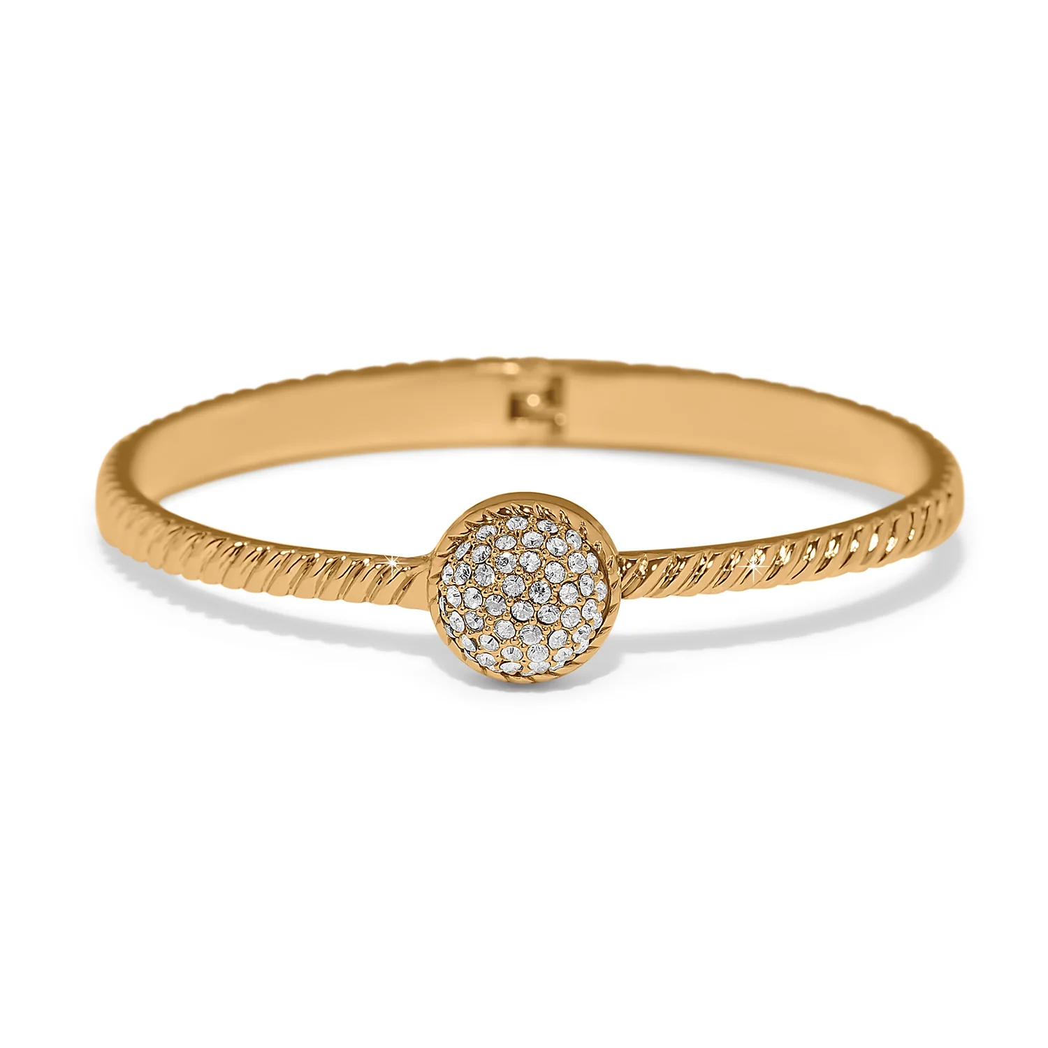 Brighton Illumina Celeste Dome Hinged Bangle (Gold)
