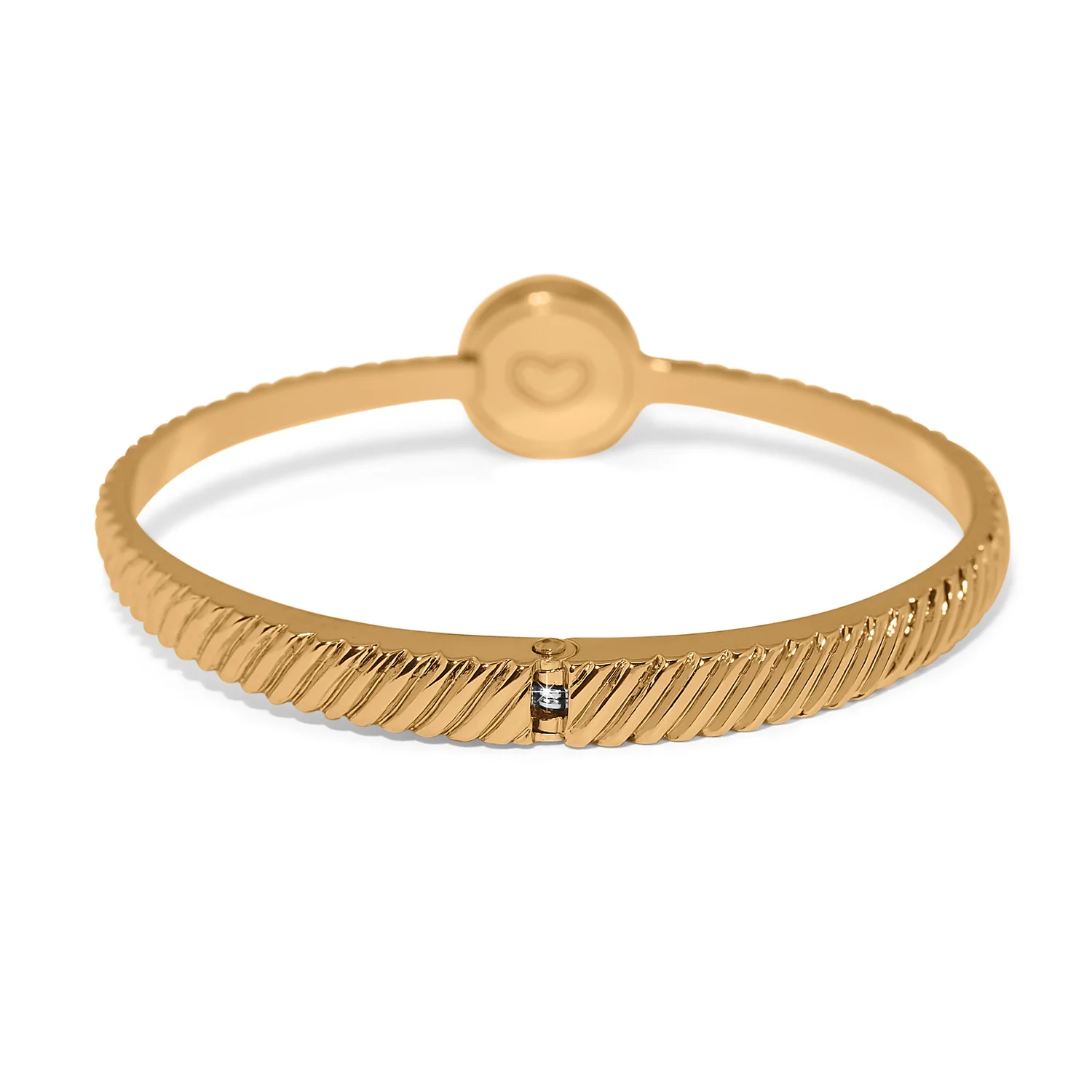Brighton Illumina Celeste Dome Hinged Bangle (Gold) - Image 2