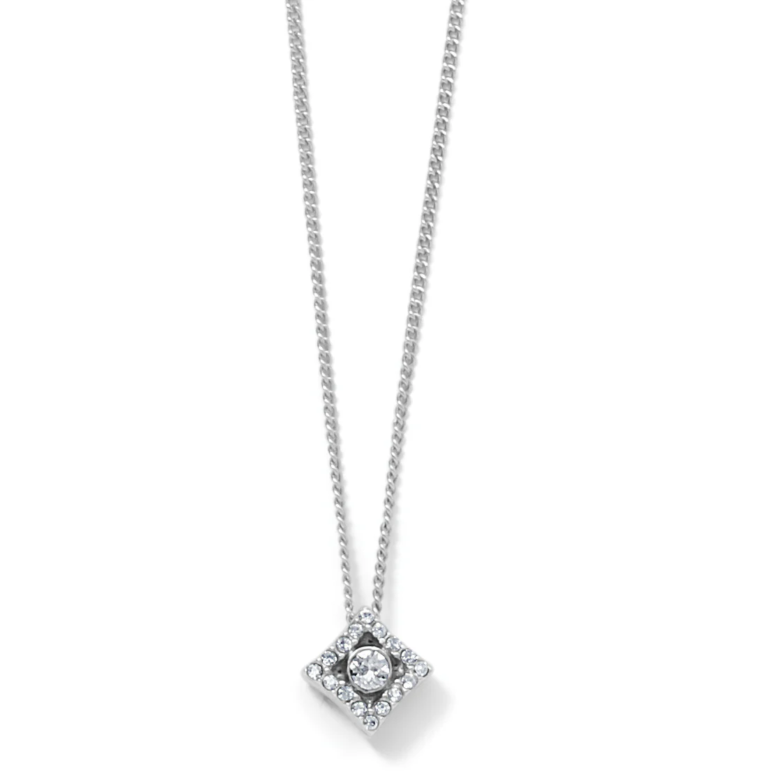 Brighton Illumina Diamond Petite Silver Necklace