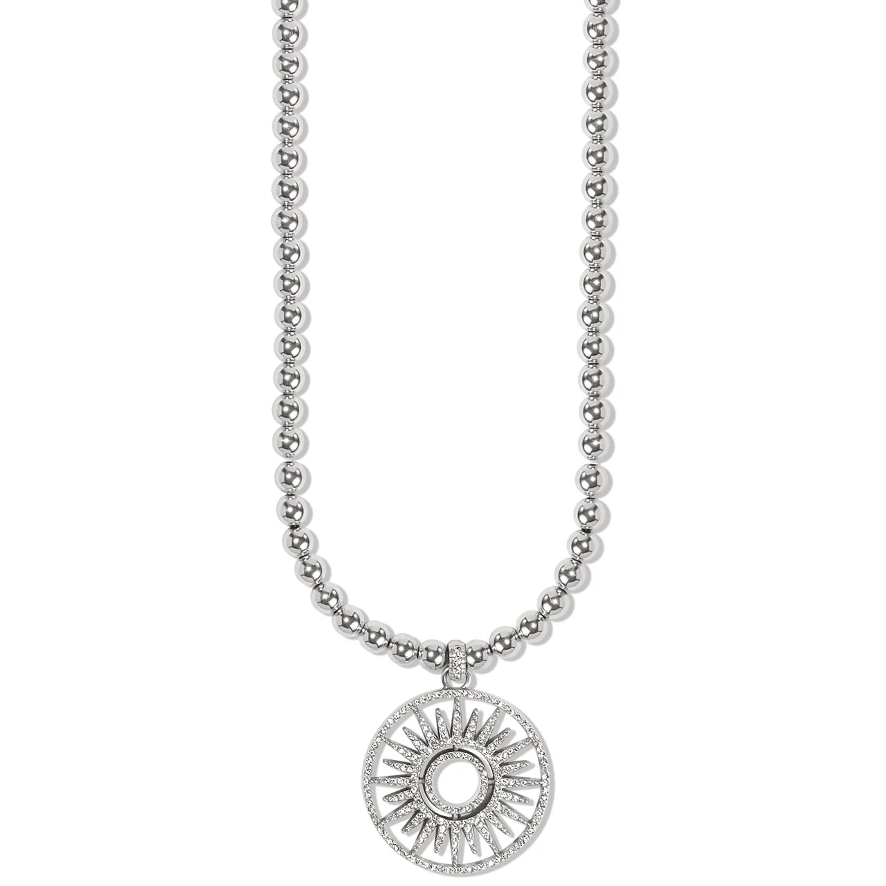 Brighton Illumina Sun Beaded Necklace (SLV/CRSTL) - Image 2