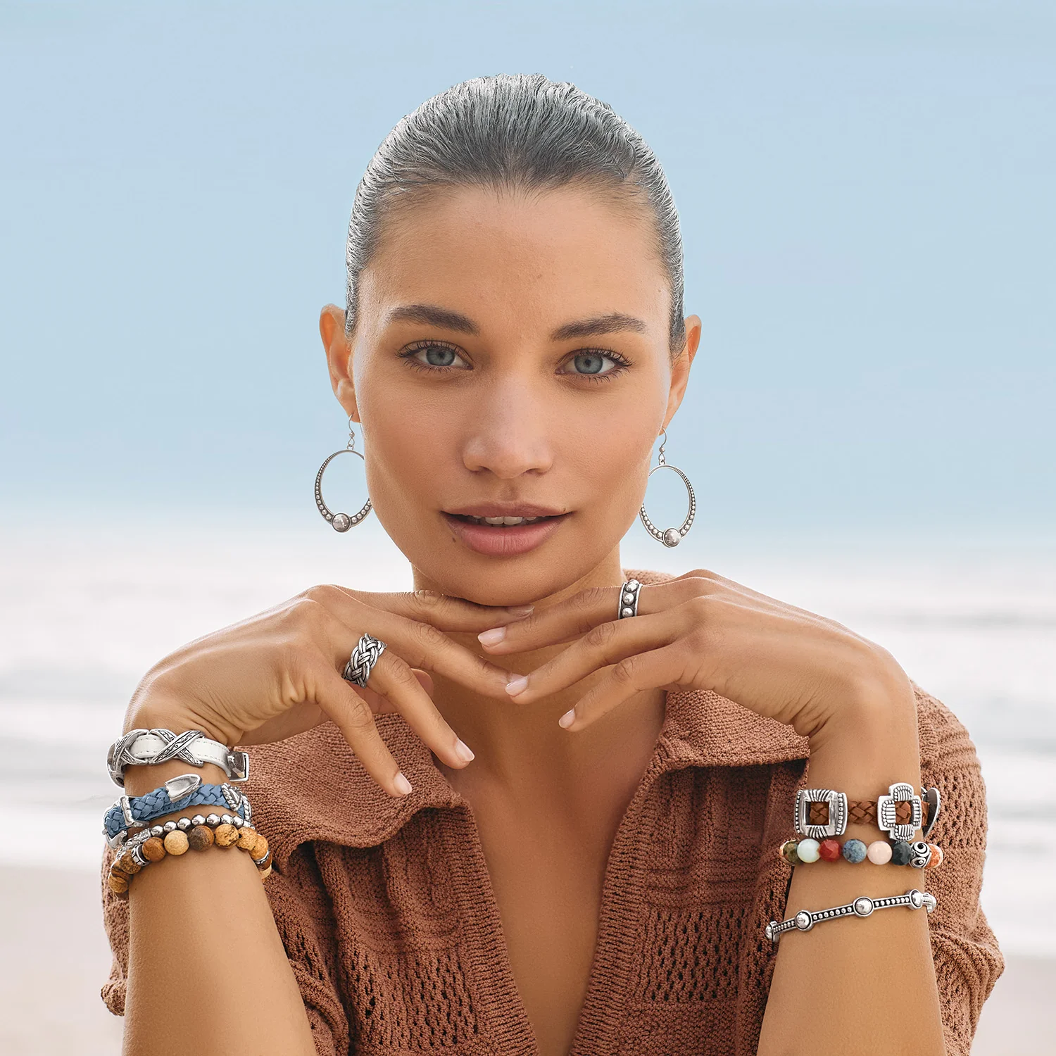Brighton Interlok Braided Band Silver Ring - Image 2
