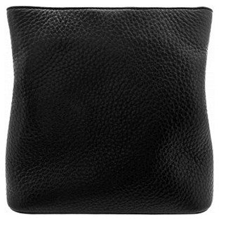 Brighton Joe Bucket Black & Chocolate Croc Leather Convertible Bag - Image 3