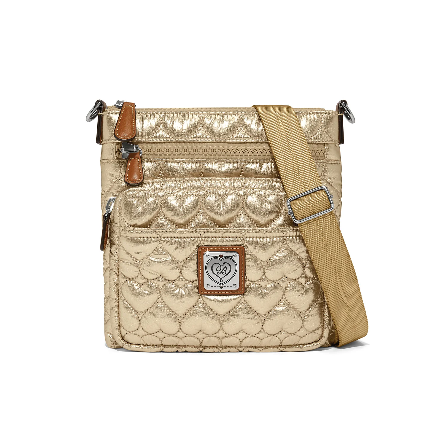 Brighton Kallista Gold Messenger Bag