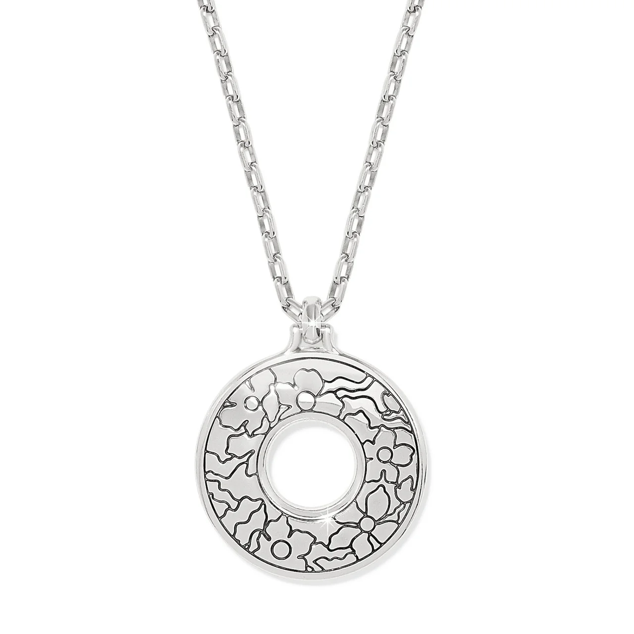 Brighton Kyoto in Bloom Indigo Ring Necklace (SLV/BLU) - Image 2