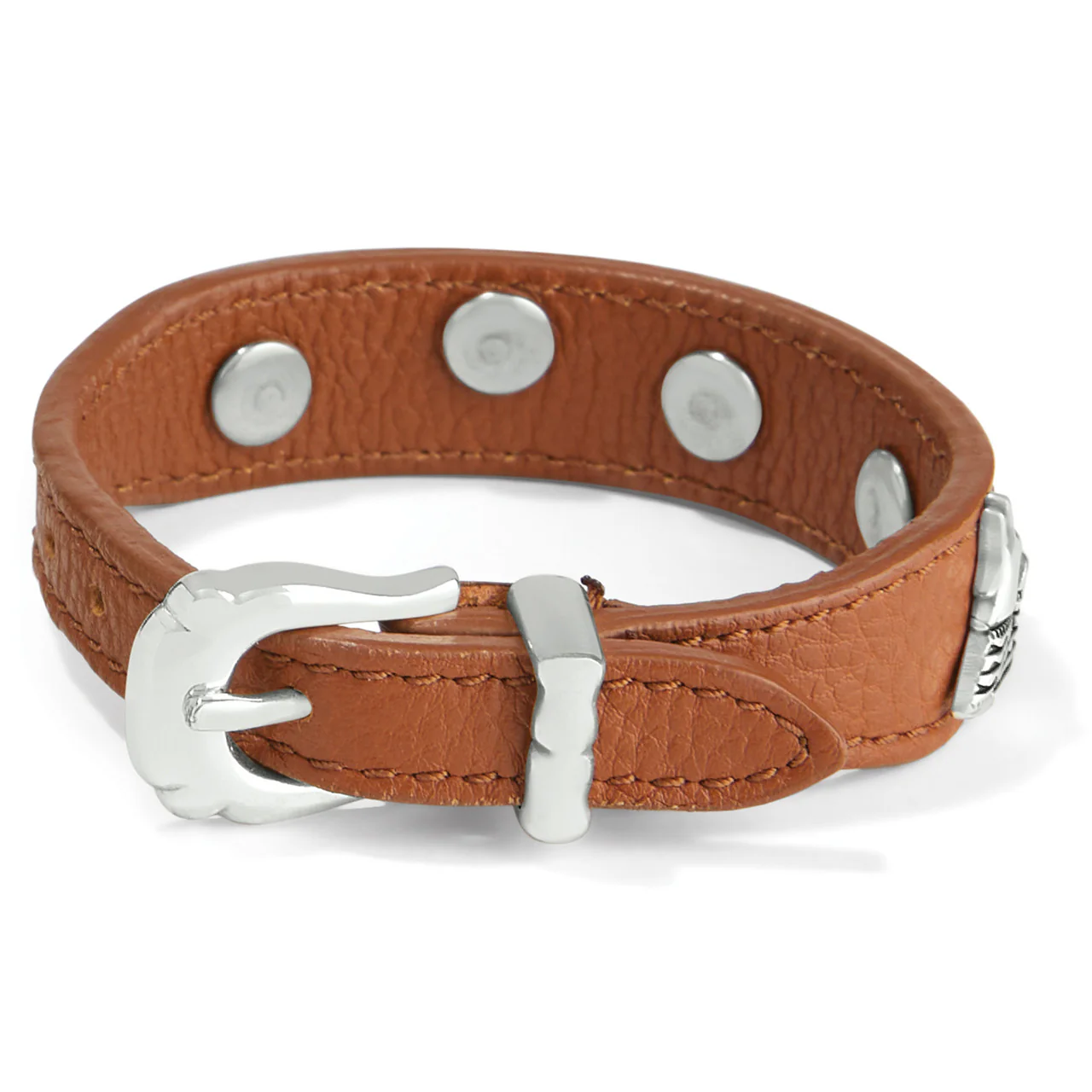 Brighton Desert Friends Brown Leather Bandit Bracelet - Image 2