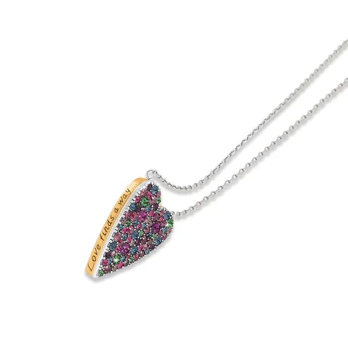 Brighton Love Messages Love Finds A Way Reversible Necklace - Image 3