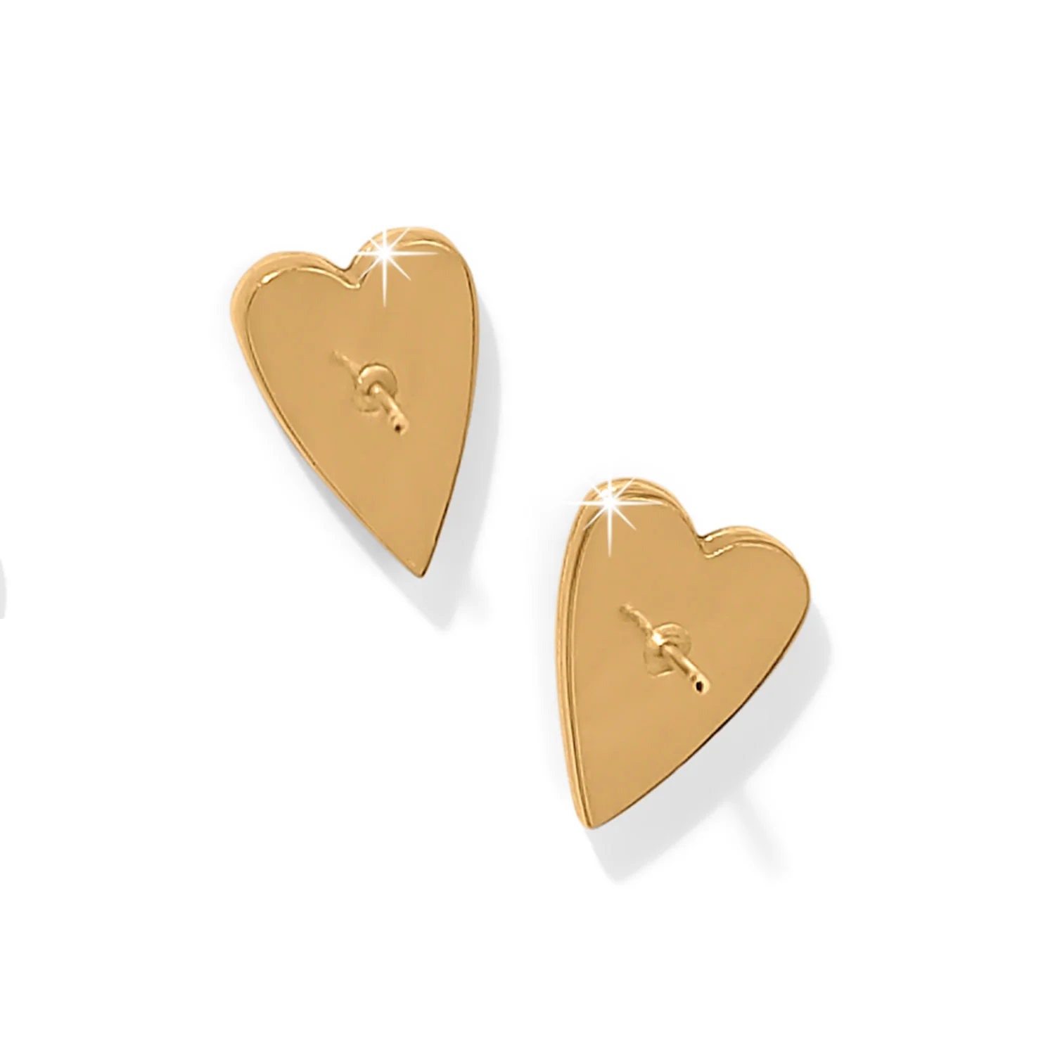 Brighton Two Tone Love Message "Be You" Heart Post Earrings - Image 3