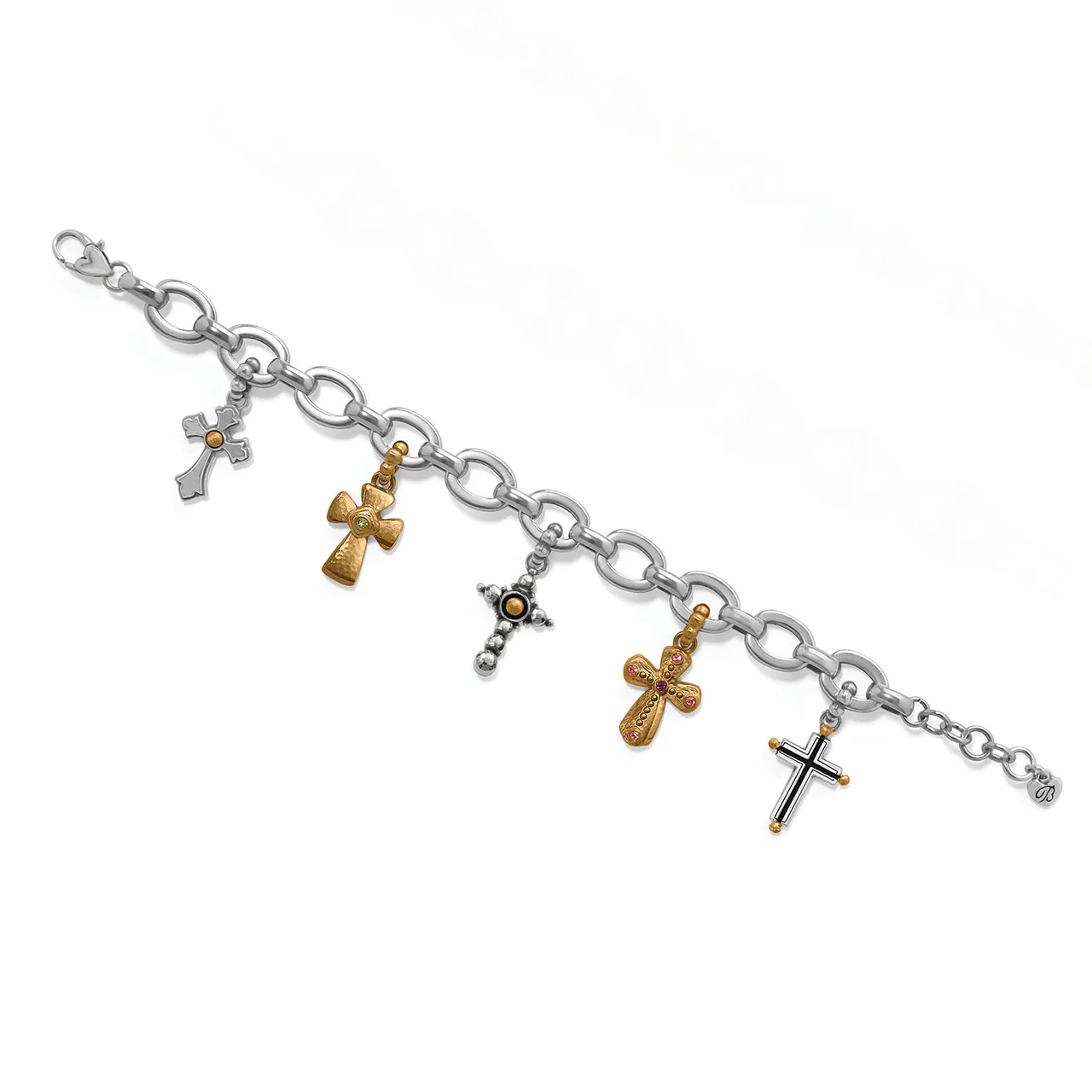 Brighton Majestic Cross Two-Tone Charm Bracelet - Image 2