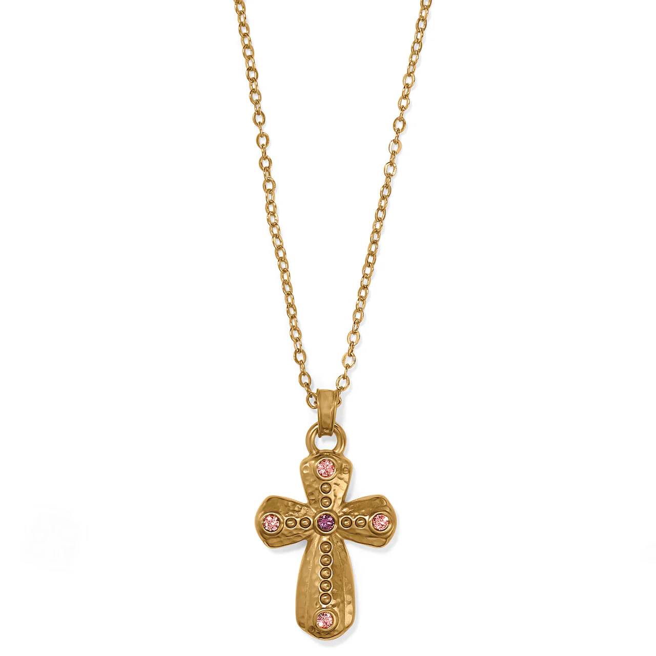 Brighton Majestic Imperial Cross Reversible Gold Necklace