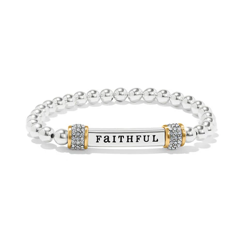 Brighton Meridian Faithful Two-Tone Stretch Bracelet